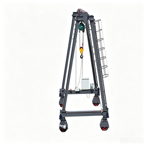 Grue à <span class=keywords><strong>portique</strong></span> sur pneus <span class=keywords><strong>avec</strong></span> direction à 90 degrés et commande PLC, utilisée pour l'usine de production de maisons préfabriquées en béton - Product Image 6