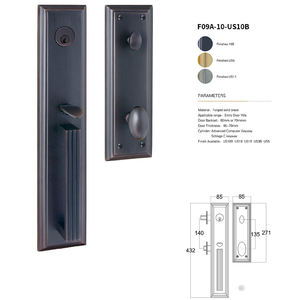 Serrure de porte intérieure silencieuse en cuivre magnétique, style nordique moderne et simple, couleur or - Product Image 1