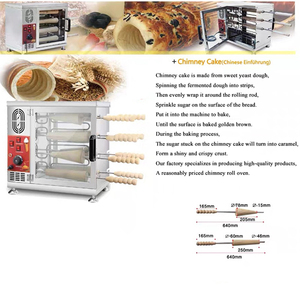 Machine à griller les cornets de glace commerciaux Kurtos Kalacs et les rouleaux de gâteau cheminée, avec fonction de comptage des pièces par lot - Product Image 6