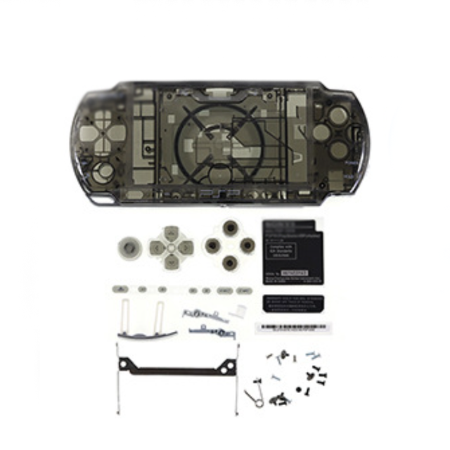 Full Clear Housing Shell Cases Sets Replacement Cover With Buttons for PSP 3000 Game Console Shells