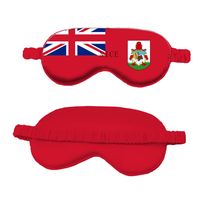 Masque de sommeil portable en soie simulée avec drapeau national personnalisé, idéal pour les voyages d'affaires, les cadeaux et la maison