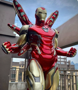 Statue Iron Man de haute qualité, style <span class=keywords><strong>Marvel</strong></span> Avengers, pour la maison et le bureau, résine à l'échelle 1/<span class=keywords><strong>2</strong></span>, détails grandeur nature avec éclairage LED - Product Image 4