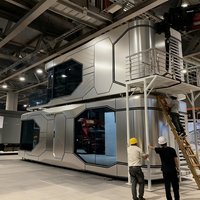 Cabine mobile de luxe personnalisée à double étage en aluminium, type capsule spatiale, pour hôtels, maisons préfabriquées, maisons sur la mer et cabines Apple