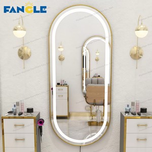Internet populaire <span class=keywords><strong>LED</strong></span> <span class=keywords><strong>Miroir</strong></span> de salon pour salon de coiffure Simple Barber Shop Landfall <span class=keywords><strong>Miroir</strong></span> de cheveux <span class=keywords><strong>Miroir</strong></span> de magasin de coiffure - Product Image 3