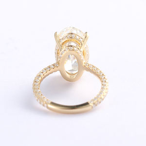 Кольцо MaiYi Moissanite Gra Flower из позолоченного серебра с натуральным камнем в скандинавском стиле для мужчин и женщин - Product Image 5