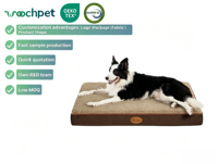 Canapé-lit orthopédique en mousse mémoire de forme pour animaux de compagnie canapé-lit orthopédique traversin de canapé-lit pour chiens de grande taille