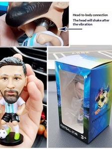 Adorno de Coche de Fútbol, Muñeco de PVC con Cabeza Móvil de Cristiano Ronaldo con Diseños de Yamal, Sun Xing Min y Harland - Product Image 5