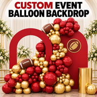 Kits en gros de décorations personnalisées pour arrière-plan de ballons de football, pour événements sportifs, cabines photo, mariages, anniversaires et célébrations de marque