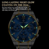 Luxus Herrenuhr Mode-Uhr für Männer Relojes Hombre 3BAR Wasserdicht Quarzwerk 42mm Datum Kalender Herren-Quarzuhr