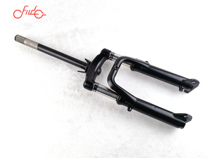 Fourche avant de scooter électrique en acier de haute qualité, 14-16-18-24 pouces, montage sur poteau, précharge facile, double <span class=keywords><strong>suspension</strong></span> réglable, <span class=keywords><strong>noir</strong></span> pour - Product Image 2