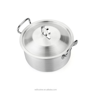Lot <span class=keywords><strong>de</strong></span> 14 casseroles en métal <span class=keywords><strong>de</strong></span> calibre lourd avec couvercle en verre poli revêtement extérieur fond d'induction pour cuisinière à gaz pour la cuisine <span class=keywords><strong>de</strong></span> restaurants - Product Image 3
