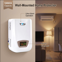 Regulador de Voltaje Automático Monofásico de 220V, Amplio Rango de Entrada de 80V-270V, Estabilizador de Voltaje de Pared AVR