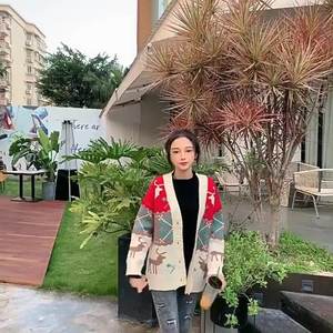 Cappotto Jacquard in stile coreano spesso e <span class=keywords><strong>Cardigan</strong></span> invernale in pizzo floreale primavera e autunno maglione da esterno - Product Image 2