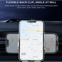 Just-LinkCar Auto Support de téléphone pour voiture Charge rapide sans fil 15W Induction infrarouge pour iPhone 15 14 13 12 Chargeur