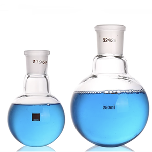 Fiole de distillation hermétique à fond rond 5L 50L en verre borosilicaté, kit de verrerie de laboratoire pour la chimie, à trois collets pour ébullition - Product Image 4