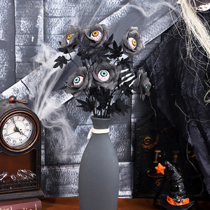 Ramo de Ramas Artificiales de Plástico de Estilo Gótico Creativo de 50 cm, Decoración de Ojos de Murciélago y Hojas de Arce para el Hogar, Fiesta de Halloween - Product Image 4