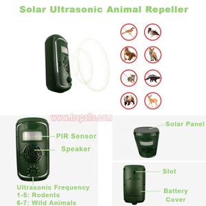 Ngoài trời mặt đất năng lượng mặt trời Powered đa chức năng cảm biến hồng ngoại trục xuất sóc Hươu răn đe năng lượng mặt trời siêu âm động vật <span class=keywords><strong>Repeller</strong></span> - Product Image 5