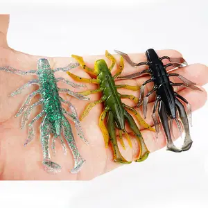 2023เหยื่อแบบนิ่มรูปกุ้งขนาด3นิ้ว6กรัมเหยื่อปลอมจากผู้ผลิตสินค้าใหม่ - Product Image 1