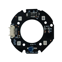 Placa PCBA LED Infrarroja Modelo CGX-40IR04S14H02, Fabricante OEM/ODM, SMD Personalizado, 1 oz de Grosor de Cobre, Luz de Relleno para Cámara CCTV/IP