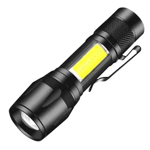 Helius Wholesale 2024 Portable Rechargeable Zoom LED XP-G Q5 Flashlight 3 Lighting Modes Camping Lighting Mini LED Flashlight