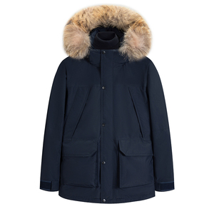 <span class=keywords><strong>Parka</strong></span> Invernale Lungo da <span class=keywords><strong>Uomo</strong></span> Pesante ad Alte Prestazioni in Tessuto Artico Cappotto Imbottito con Fodera in Vera Pelliccia Giacca Ispessita - Product Image 3