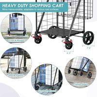 Chariot pliant Offre Spéciale chariot en plastique chariots 4 roues mon panier
