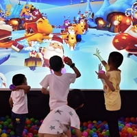 Mur interactif pour enfants : Jeu de projection murale pour centre commercial, jeu de frappe de ballon à réponse rapide pour enfants