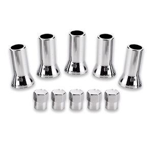 Tr414ac Tubeless Valve <b>Stem</b> Set 10 Piece Solid Tire Replacement With <b>Caps</b> American Mouth Copper Material - Product Image 3