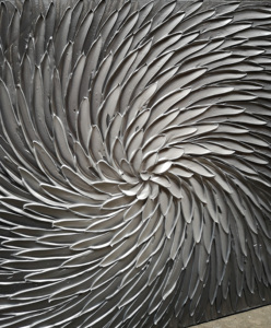 Nghệ thuật đương đại sơn dầu trên vải kết cấu kết cấu bạc màu Xám sơn hiện đại nhà văn phòng trang trí trừu tượng tường nghệ thuật - Product Image 2