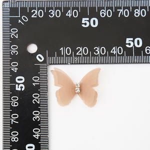 กิ๊บติดผมผ้าไหมรูปผีเสื้อแบบสองชั้นพร้อมเครื่องประดับเพชร3D ใหม่ผ้าศิลปะผ้าสไตล์หวานอุปกรณ์เสริมที่คาดหัว - Product Image 6