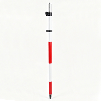 Offre Spéciale – Mât de Prisme en Aluminium de 2,5 m/3,6 m/5,2 m pour Station Totale/Théodolite/Instrument de Topographie avec Verrouillage Rapide par Torsion