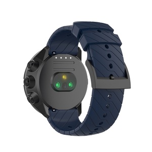 Bracelet de remplacement en acier inoxydable pour <span class=keywords><strong>Suunto</strong></span> 9/9 Baro/<span class=keywords><strong>Spartan</strong></span> Sport <span class=keywords><strong>Wrist</strong></span> <span class=keywords><strong>HR</strong></span>, bracelet de <span class=keywords><strong>montre</strong></span> en silicone de 24 mm - Product Image 3