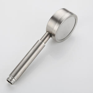 Handheld Shower Head 304 Stainless Steel High Pressure <b>Round</b> Jet Spray Portable <b>Brushed</b> Finish 7.0 Gpm Flow Rate - Product Image 4