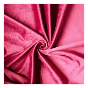 120 Màu Sắc Trong Kho 100% Polyester Nhung Vải Hà Lan Nhung Phổ Biến Sofa Rèm Vải Ở Thị Trường Thổ Nhĩ Kỳ Nhung Vải