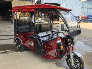 <span class=keywords><strong>Tricycle</strong></span> électrique motorisé <span class=keywords><strong>d</strong></span>'<span class=keywords><strong>occasion</strong></span> pour adultes F6 / e-rickshaw avec 4 sièges passagers, carrosserie ouverte, grand pare-brise - Product Image 5