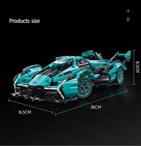 Cyberpunk Supercar & Lambo V12 Vision Juego de bloques de construcción Control remoto Coche deportivo Ladrillos Modelo de coche mecánico Bloques de construcción - Product Image 6