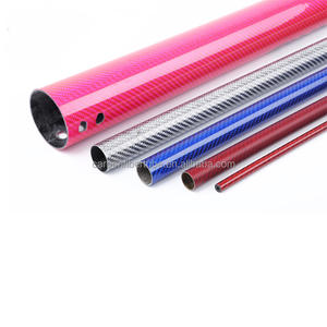 Tubo de Resina Epoxi de Fibra de Carbono para Purificación de Gas, 3k, Brillante, Colorido, Ligero, de Alta Resistencia, Dimensiones Personalizables - Product Image 2