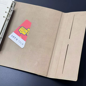 Cuaderno de cuero mate <span class=keywords><strong>A5</strong></span> con logotipo personalizado, organizador de encuadernación de hojas sueltas, Estilo espiral, impermeable, diario escolar, diarios - Product Image 6