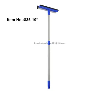 HQ835-10 "10" एक्स्टेंसिबल लोहे संभाल स्पंज खिड़की squeegee नीले रंग