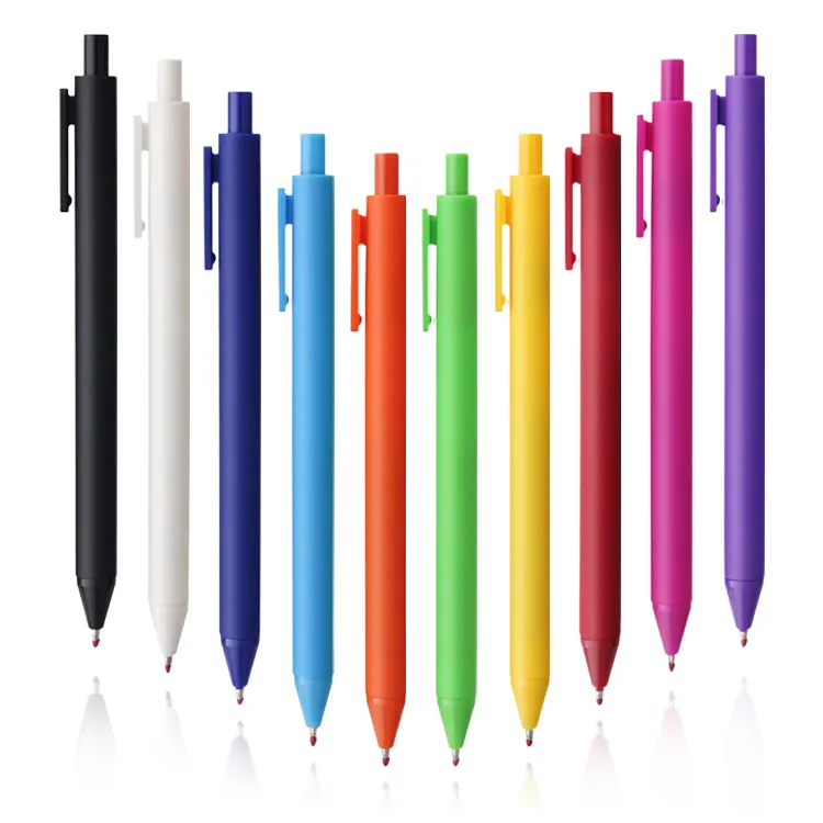 قلم حبر جاف سهل الاستخدام ورخيص الثمن يصلح كهدية ترويجية ويمكن طباعة شعارك عليه حسب الطلب قلم حبر جاف بلاستيكي