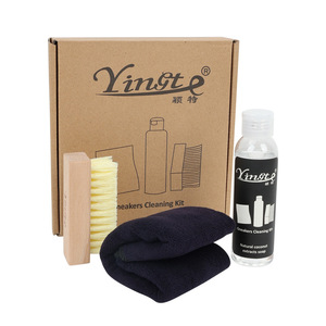 Kit de nettoyage de chaussures Yinote, ensemble de 4 pièces avec brosse, chiffon et nettoyant pour baskets - Product Image 5