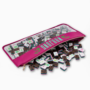 Tessere Mahjong Luminose Wild Glow da 1,25 Pollici in Acrilico Effetto Tartaruga, Tessere a 4 Strati, Mahjong Americano Oh My, 160 Tessere per Ogni Serata di Gioco - Product Image 6