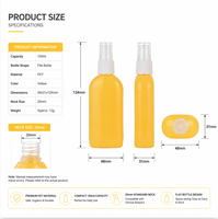 Botol Semprot Plastik Mini Portabel Isi Ulang 100ml Kosong dengan Tutup Semprotan Halus untuk Toner, Rambut, dan Tubuh