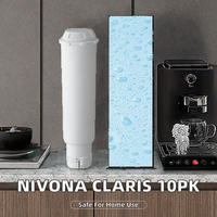 Filtres à eau en charbon actif PUREZA pour machine à café, modèle Z086, anti-calcaire, lot de 6
