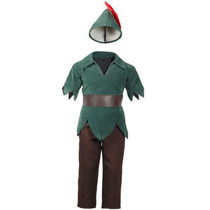 1er juin <span class=keywords><strong>Chasseur</strong></span> Costume d'Halloween pour enfants Peter Pan Stage Robin Hood Archers Composant de robe pour garçons et Echo Type de personnage - Product Image 6