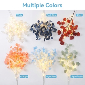 <span class=keywords><strong>Guirnaldas</strong></span> <span class=keywords><strong>de</strong></span> Eucalipto y Hojas <span class=keywords><strong>de</strong></span> Manzano en Tonos Otoñales Coloridos para Decoración <span class=keywords><strong>de</strong></span> Acción <span class=keywords><strong>de</strong></span> Gracias, Bodas y Navidad - Product Image 4