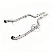 Sistema de Escape OEM/ODM con Colector de Escape de Acero Inoxidable 304 y Downpipe Deportivo para Mercedes-Benz CLS350 E400 3.5, Reduce la Contrapresión del Escape