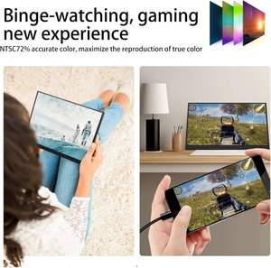 Écran portable 18,5 pouces FHD 4K avec béquille USB-C / Taux de rafraîchissement de 120 Hz pour ordinateur portable, téléphone, jeux de voyage - Product Image 3