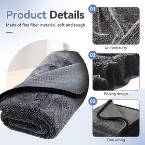 Paño de Limpieza Ecológico de Microfibra de 300 g/m², Toalla Multiusos para Pulir, Limpieza de Autos, Muebles y Hogar, Tejido de Punto - Product Image 5