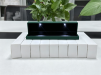 Boîte à Bracelets LED Vert Foncé en Gros, Boîte à Longue Chaîne LED Vert Foncé, Boîte à Bijoux LED Personnalisable avec Logo